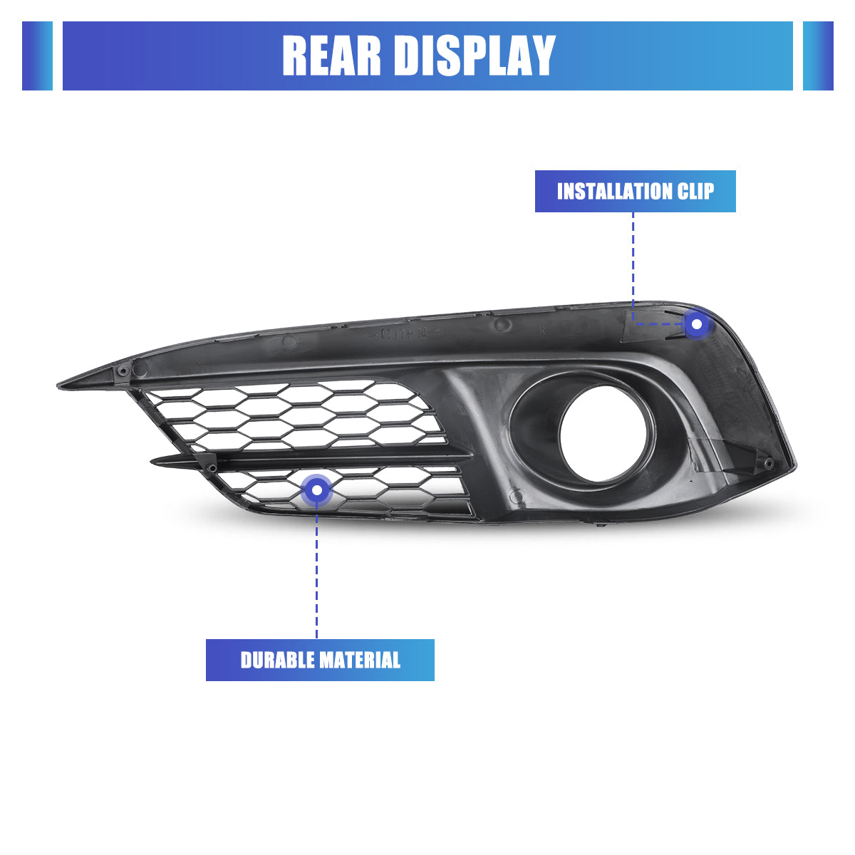 For 2016-2018 Honda Civic EX, EX-L, EX-T, LX Model Fog Light Cover