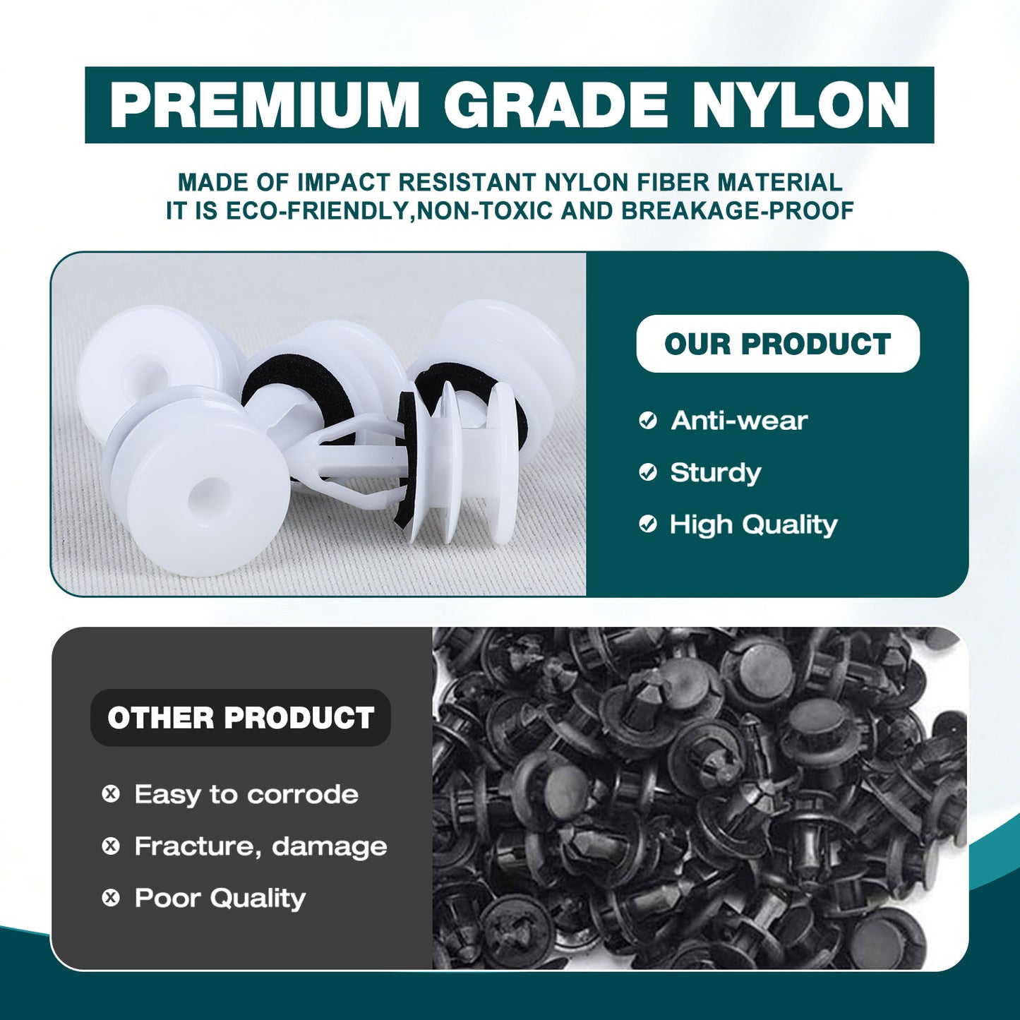 Premium Bumper, Fender & Engine Splash Shield Retainer Clips Set for GM, Chevrolet, GMC, Cadillac & Hummer