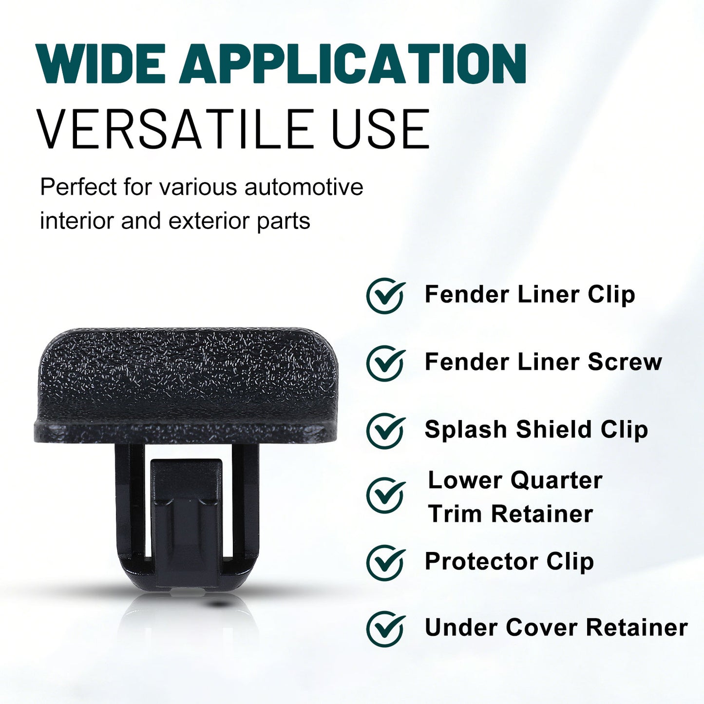 Premium Bumper, Fender & Engine Splash Shield Retainer Clips Set for Chevrolet, GMC, Cadillac & Honda