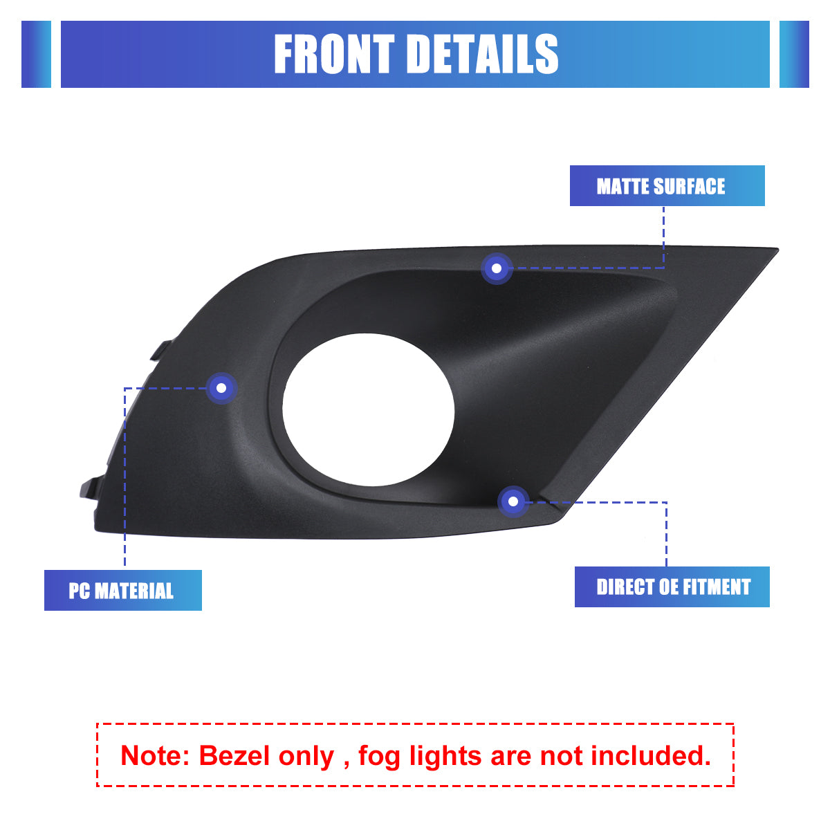 2015 subaru legacy fog light cover
