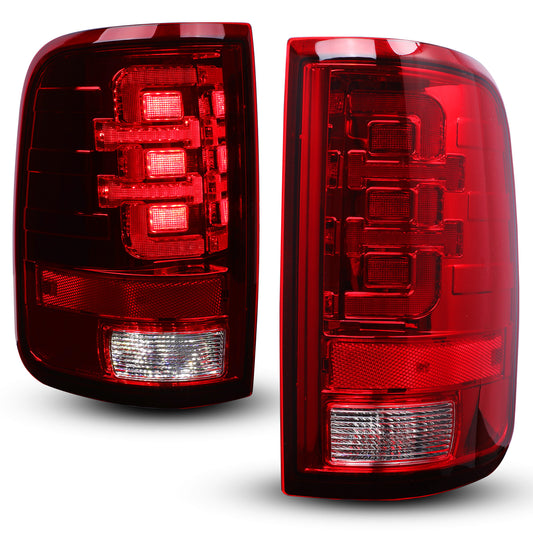 For 2004-2008 Ford F-150 Styleside Model LED Sequential Taillights - Chrome/ Smoke Lens