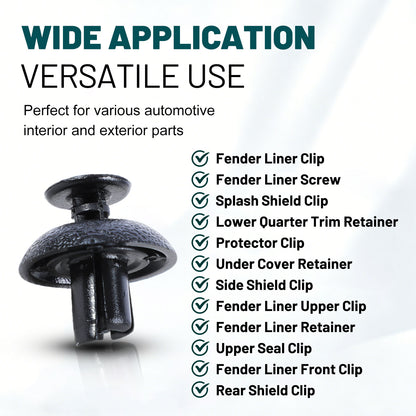 Premium Bumper, Fender & Engine Splash Shield Retainer Clips Set for Toyota, Lexus and Scion