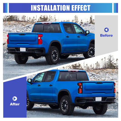 For 2019-2025 Chevy Silverado 1500 2500 HD/3500 HD LED Taillight - Black / Smoke