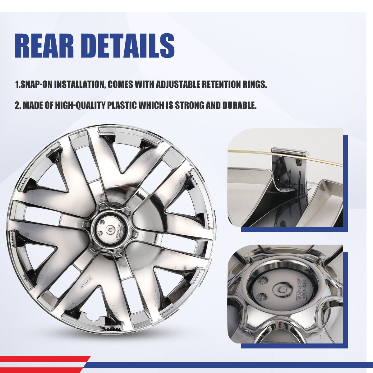 WINJET 16' Hubcaps Wheel Rims Cover for 2004-2010 TOYOTA SIENNA - Chrome