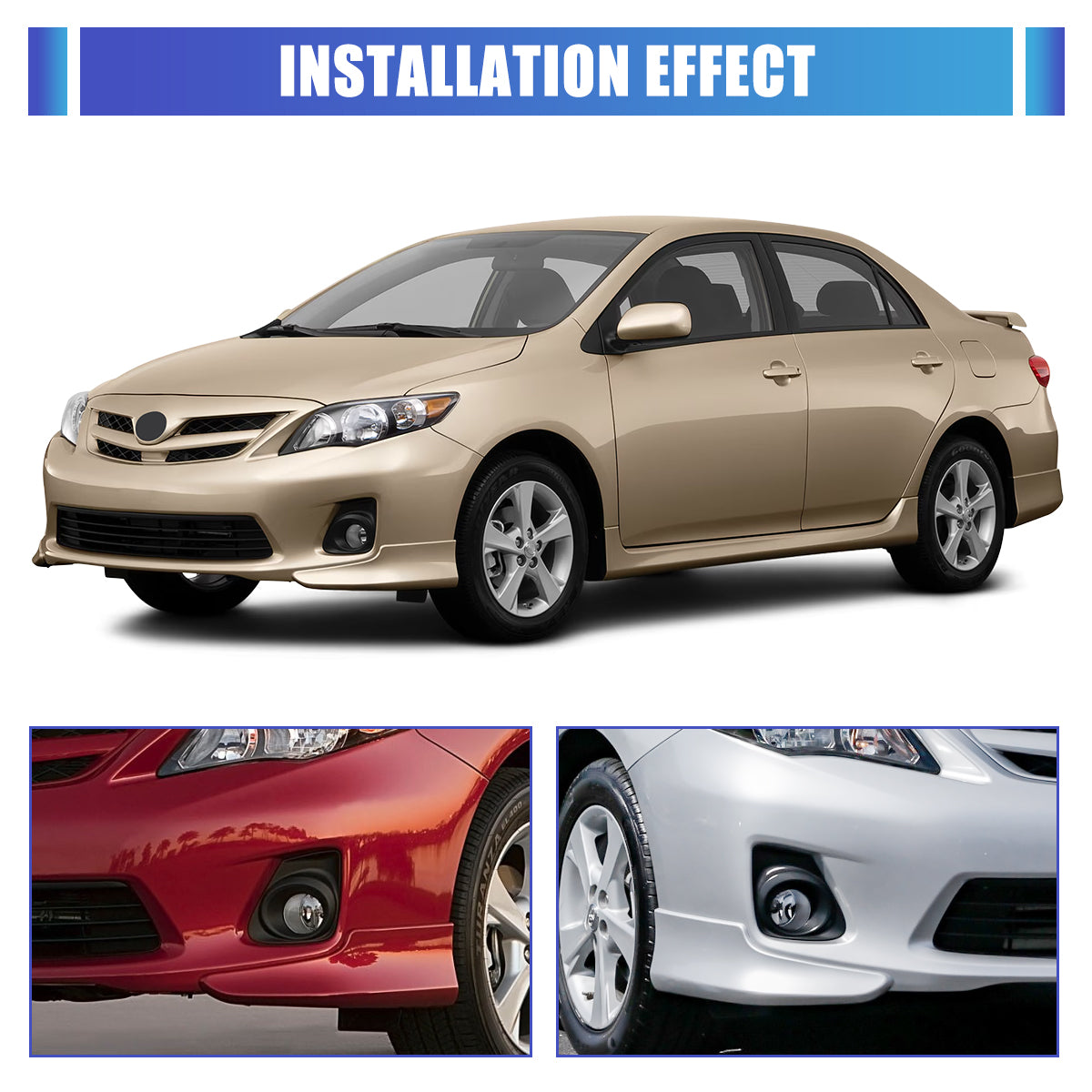 For 2011-2013 Toyota Corolla Fog Light Cover