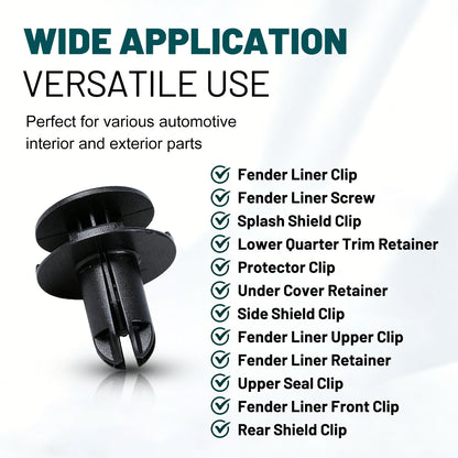 Premium Bumper, Fender & Engine Splash Shield Retainer Clips Set for Hyundai, KIA & Genesis