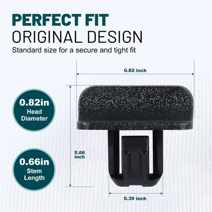Premium Bumper, Fender & Engine Splash Shield Retainer Clips Set for Chevrolet, GMC, Cadillac & Honda