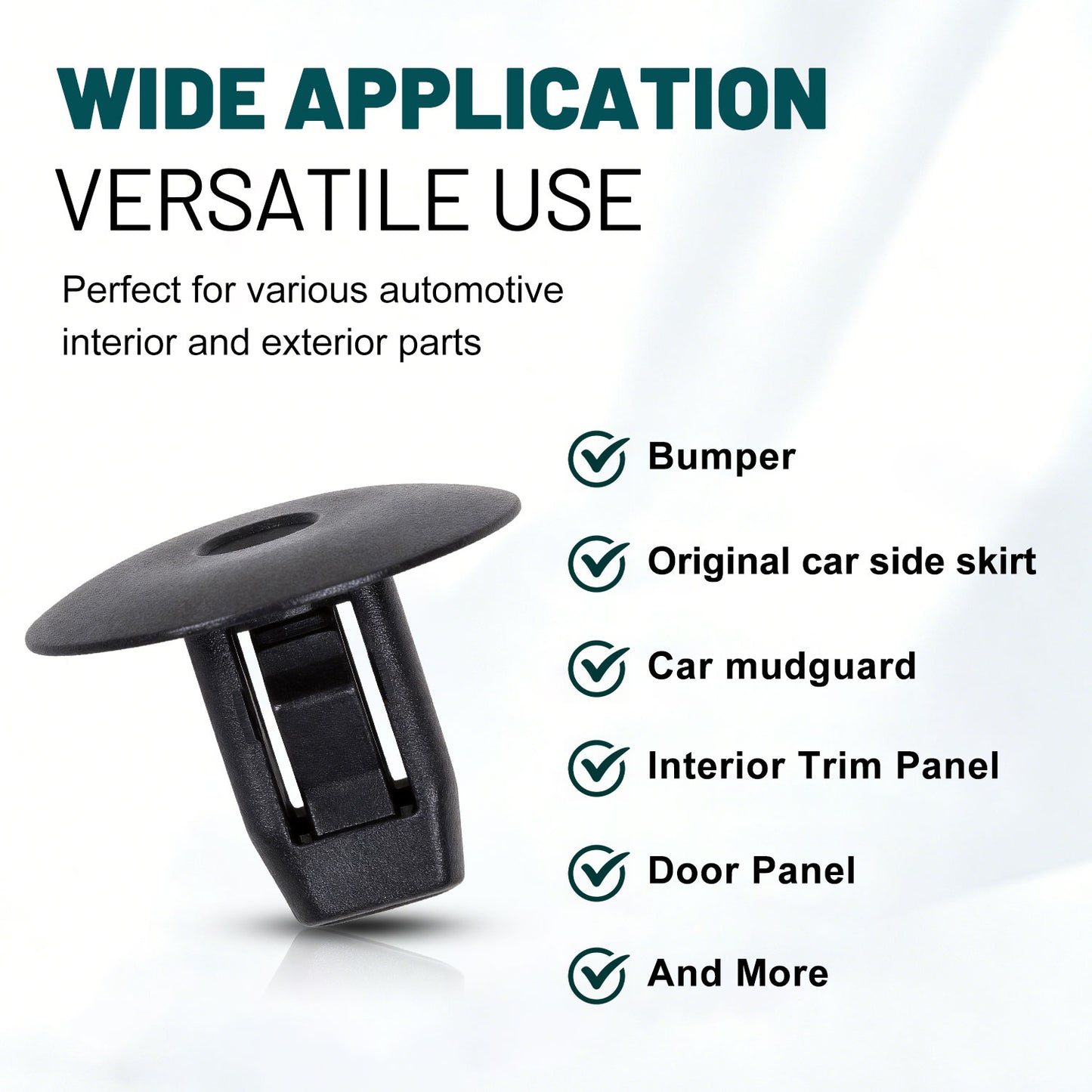 Premium Bumper, Fender & Engine Splash Shield Retainer Clips Set for Honda and Acura