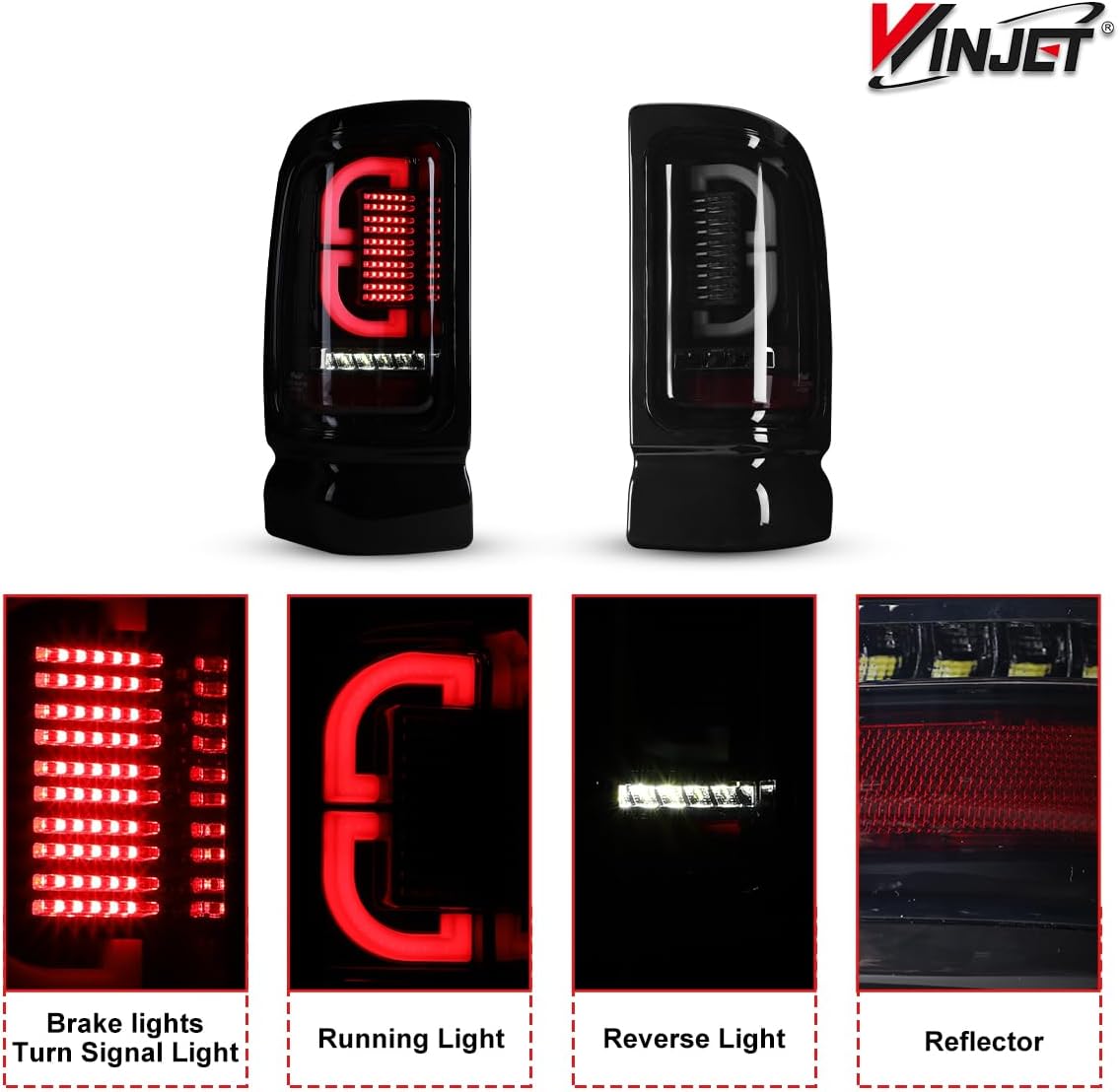 1996 dodge ram 1500 led tail lights
