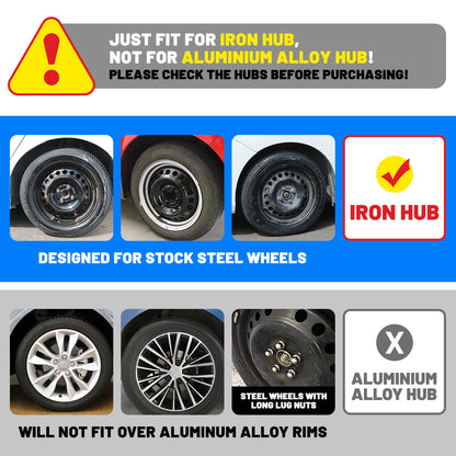 WINJET 14 inch Hubcaps Wheel Covers 5049 - Silver