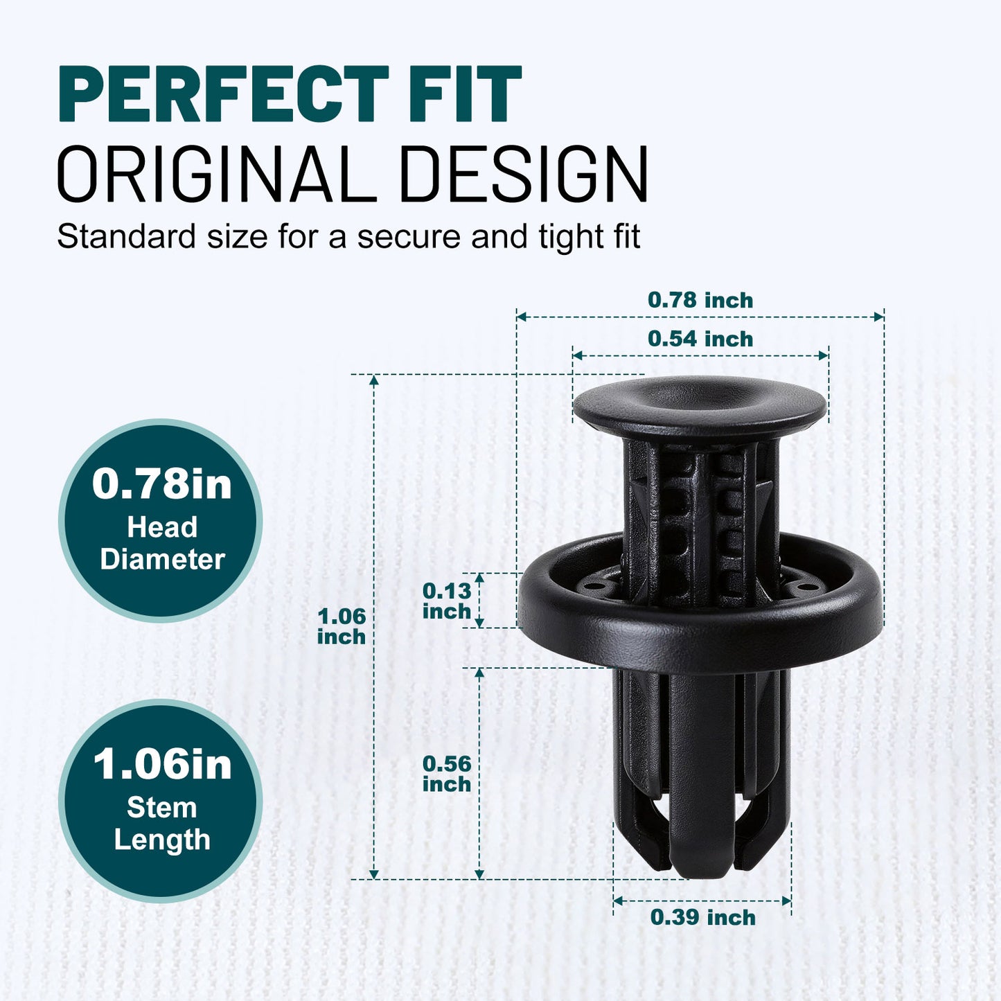 Premium Bumper, Fender & Engine Splash Shield Retainer Clips Set for Honda & Acura Vehicles