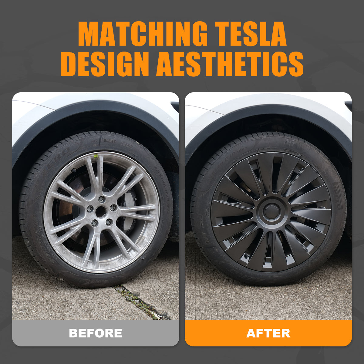 tesla model y rims under hubcaps