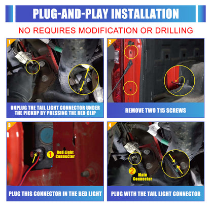 For 2019-2025 Chevy Silverado 1500 2500 HD/3500 HD LED Taillight - Black / Smoke