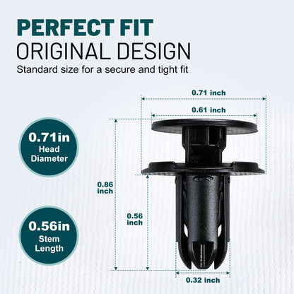 Premium Bumper, Fender & Engine Splash Shield Retainer Clips Set for Hyundai, KIA & Genesis