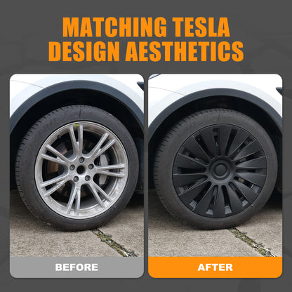 model y hubcaps black