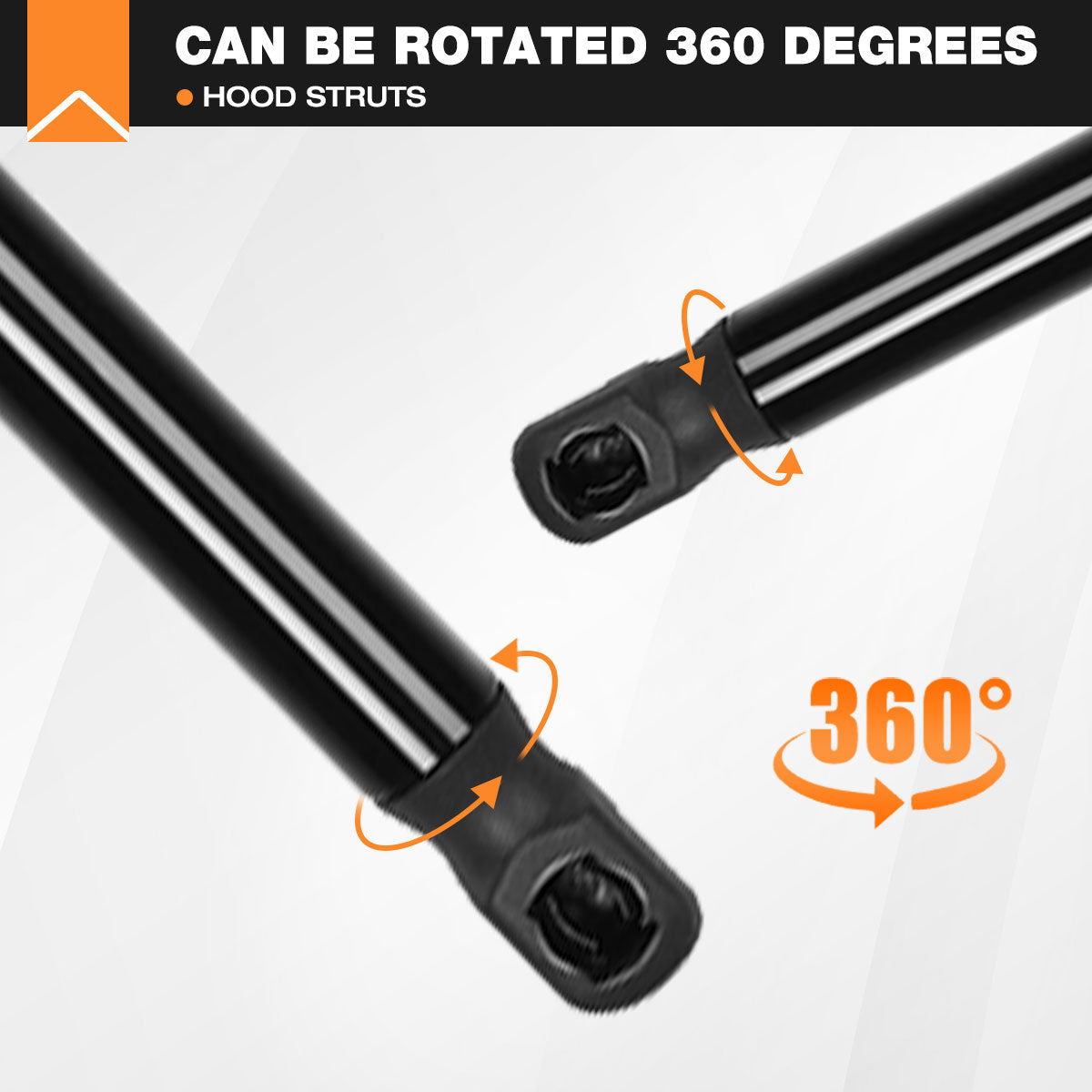 Hydraulic Hood Lift Supports for 2016-2022 Nissan Titan XD & PRO-4X, Platinum, S, SL, SV, Base