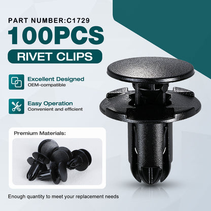 Premium Bumper, Fender & Engine Splash Shield Retainer Clips Set for Hyundai, KIA & Genesis