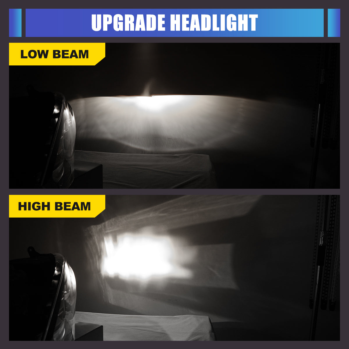 For 2015-2017 Ford Mustang Coupe & Convertible/2016-2020 Ford Mustang Shelby GT350 / 2020-2022 Ford Mustang Shelby GT500 LED Sequential Headlights -Glossy Black / Clear