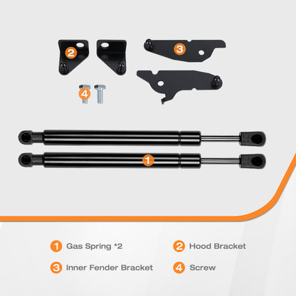 Hydraulic Hood Lift Supports for 2024-2026 Toyota Tacoma & 2025+ Toyota 4Runner