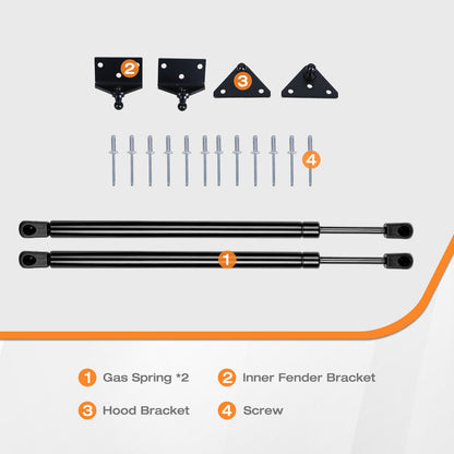 Hydraulic Hood Lift Supports for 2016-2023 Toyota Tacoma