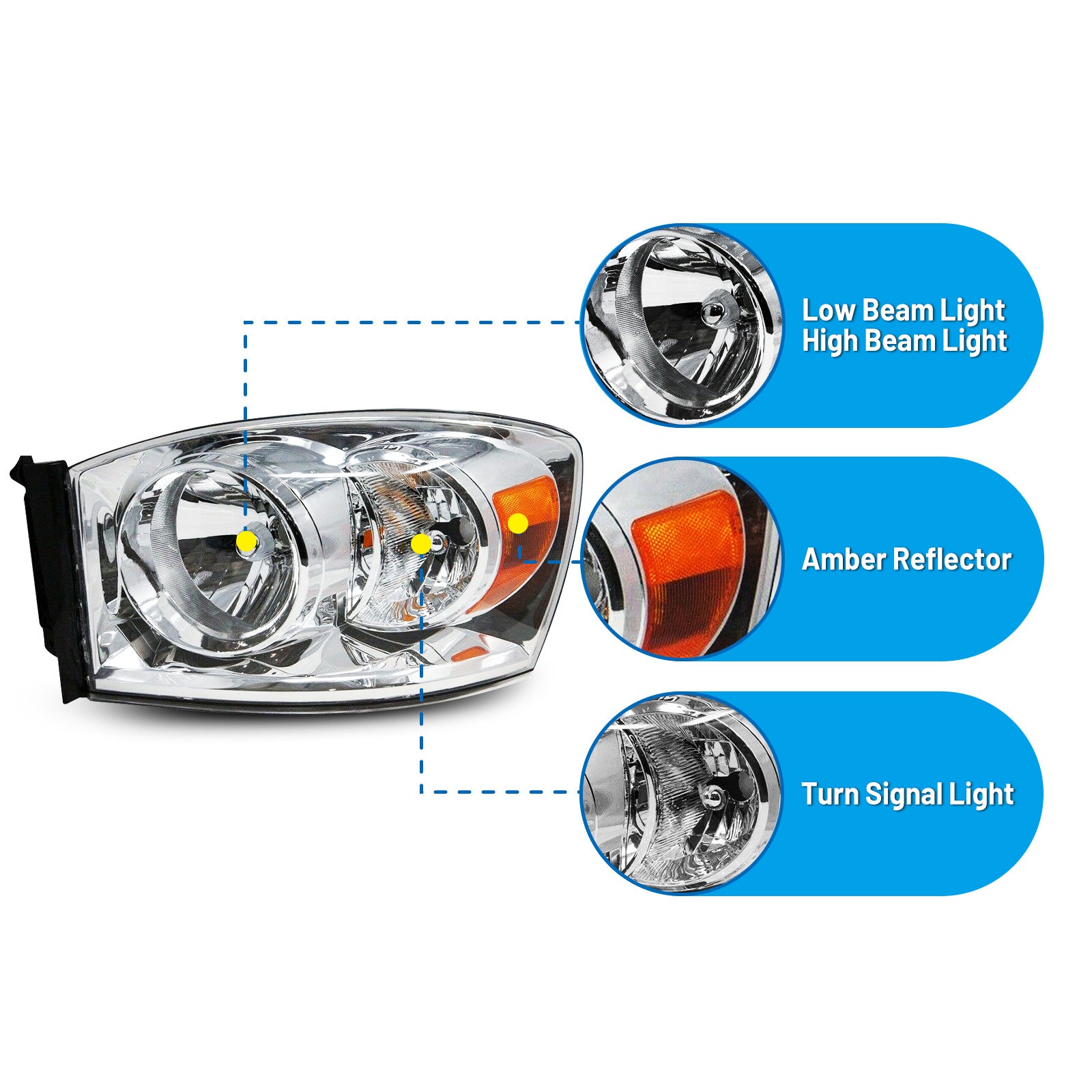 2007 dodge ram 1500 headlights