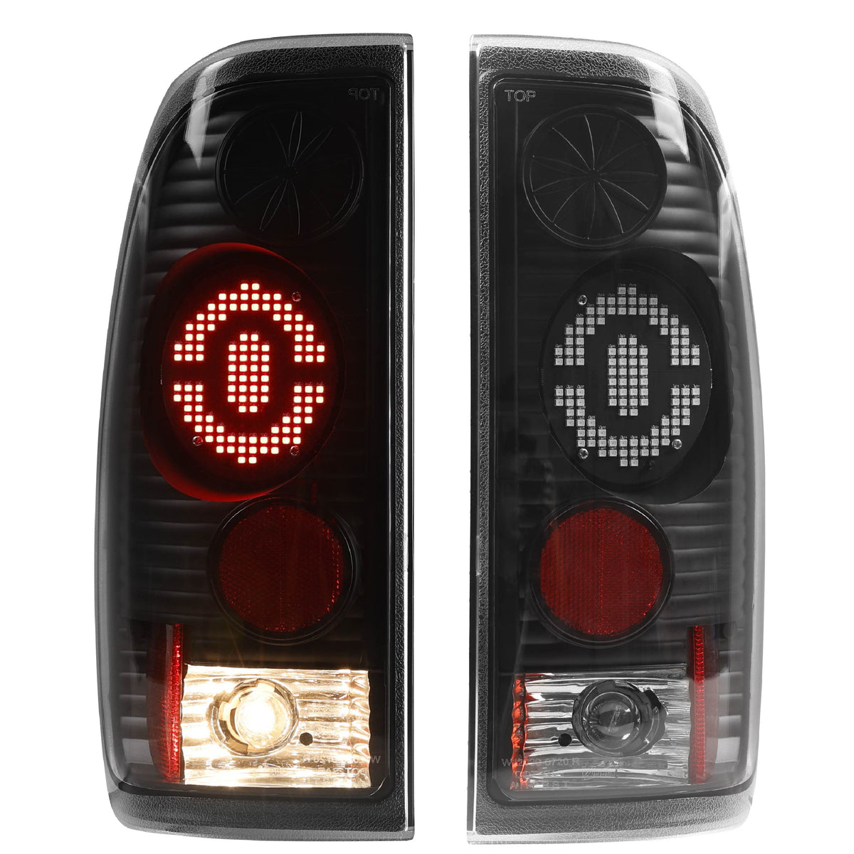 Coppia Fari Posteriori Fanali Per Ford F150 1997-2003 &amp; F250/F350 1999-2007 Rosso Sostituzione