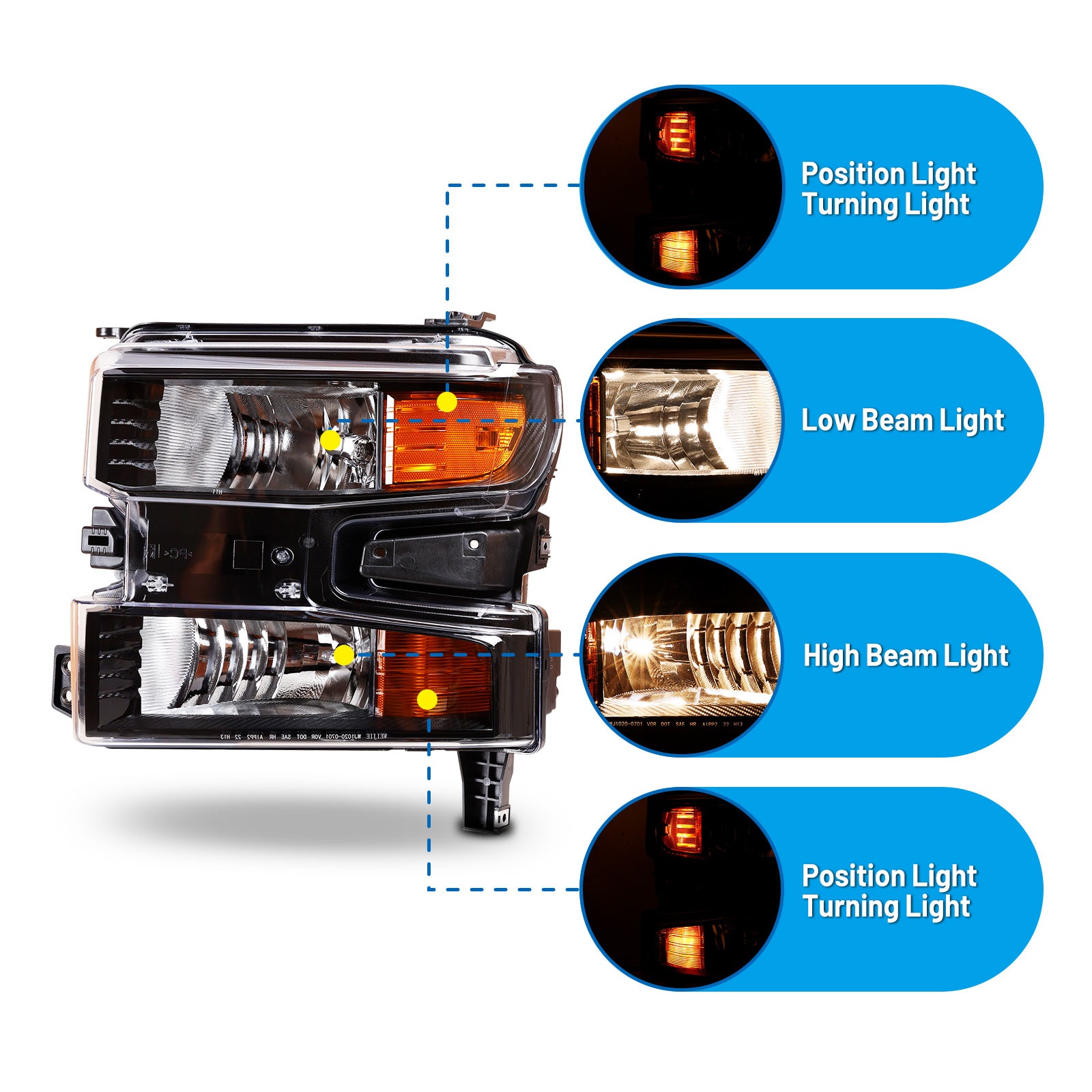 2019 chevy silverado 1500 headlights