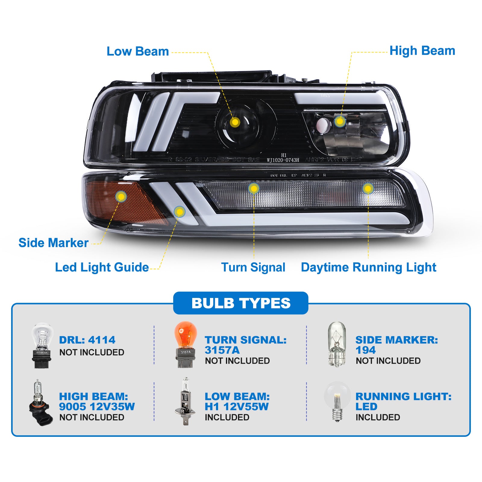 04 chevy suburban headlights
