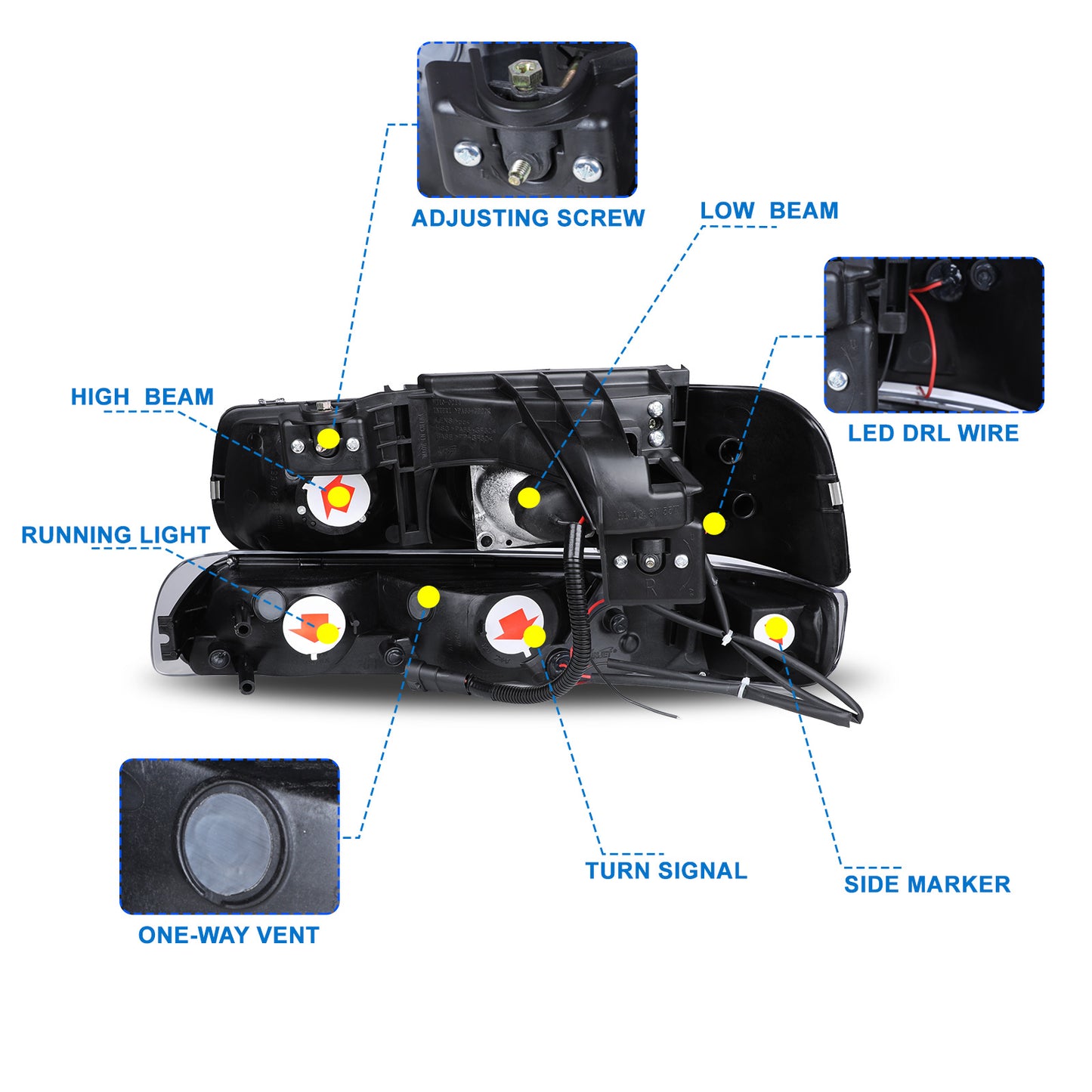 2005 chevy suburban headlights
