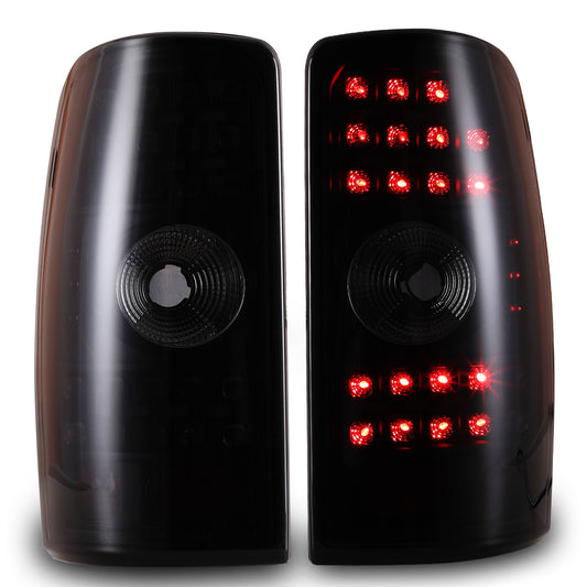 For 2000-2006 Chevy Suburban 1500 2500/Chevy Tahoe/GMC Yukon LED Tail Light - Black/Smoke