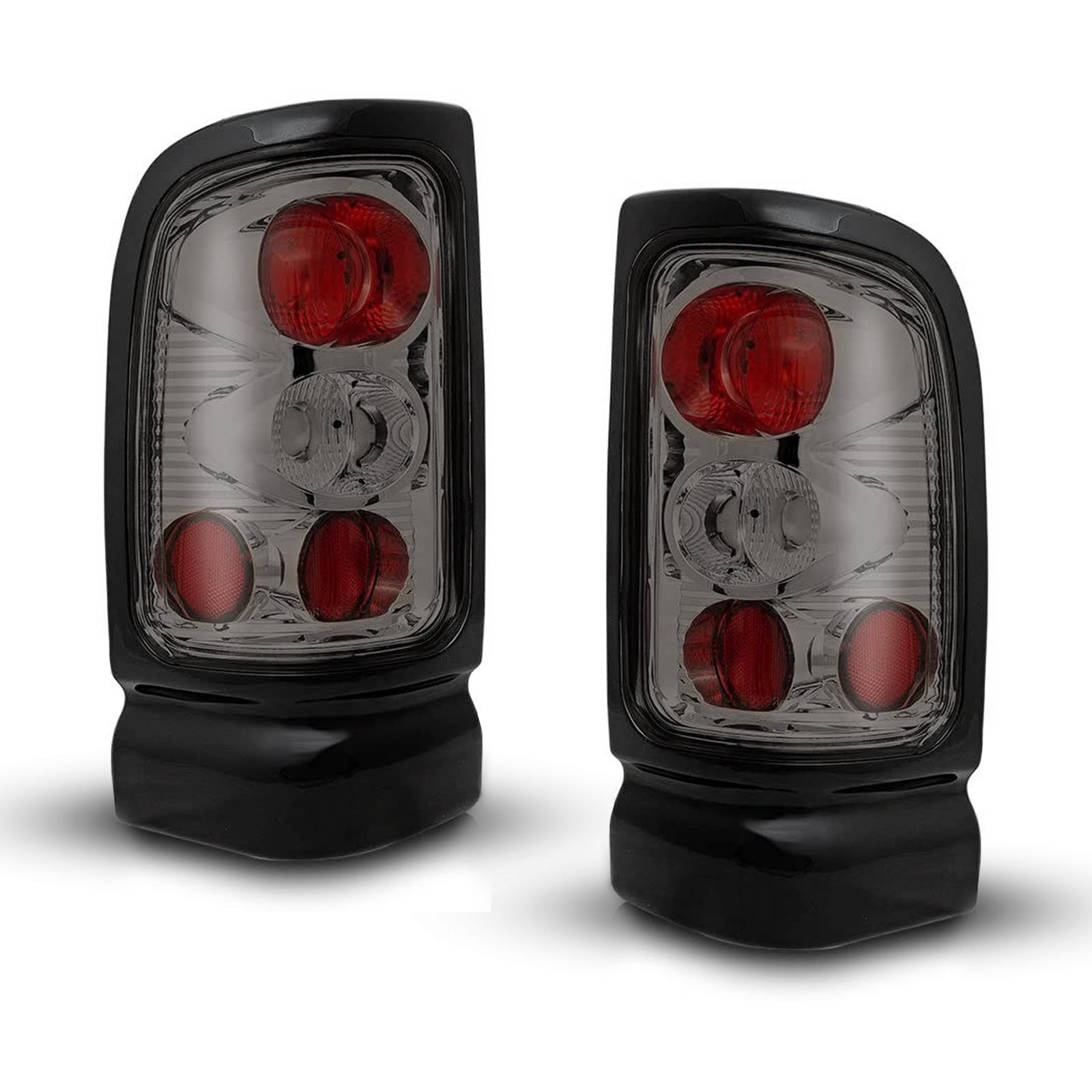 Pair Clear & Red Tail Lights For 94–02 Dodge Ram 1500 2500 3500 – PIT66 Direct Fit