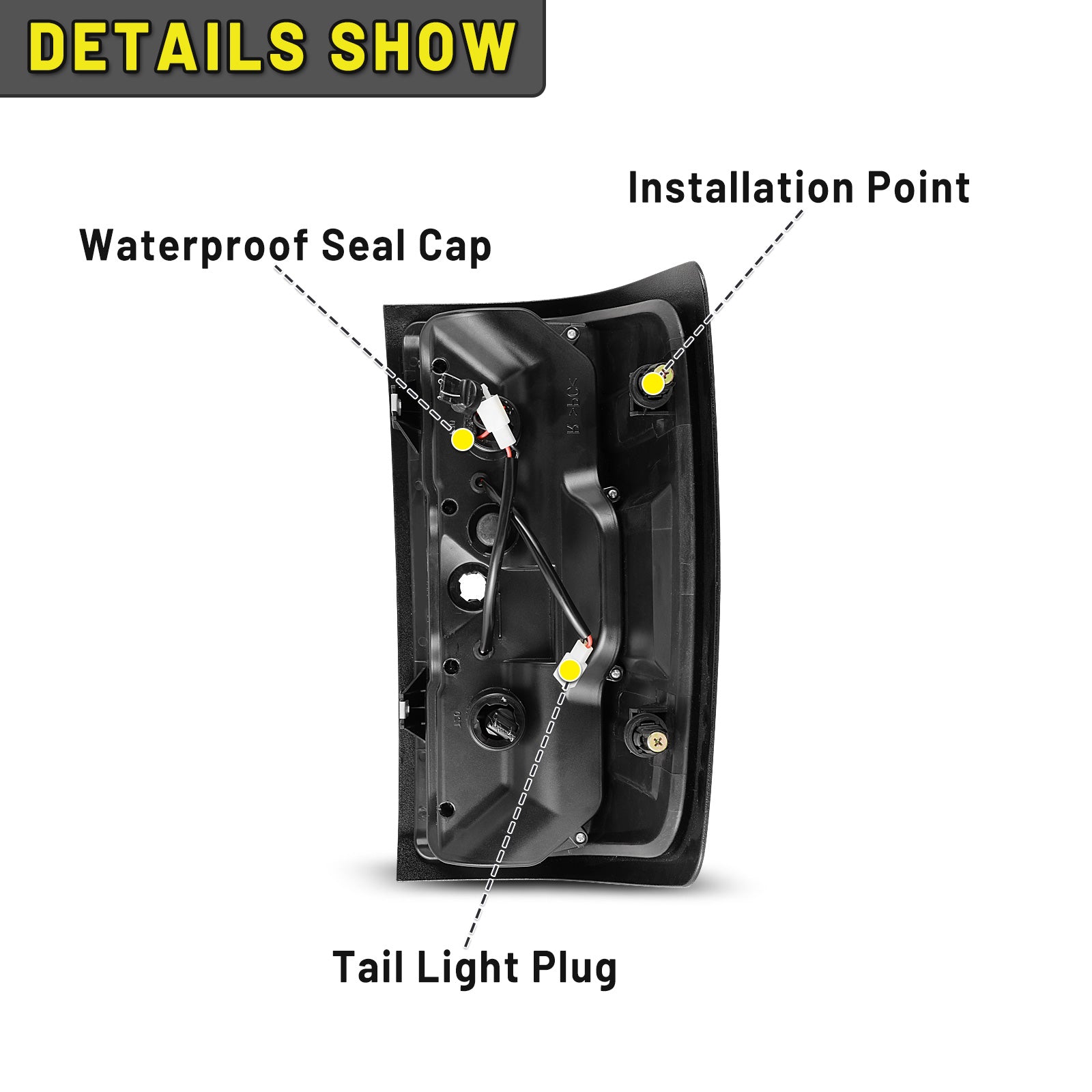 Fit For 2014-2019 Chevy Silverado Pickup W/ Bulbs Clear Euro Rear Tail Light - Foto 11