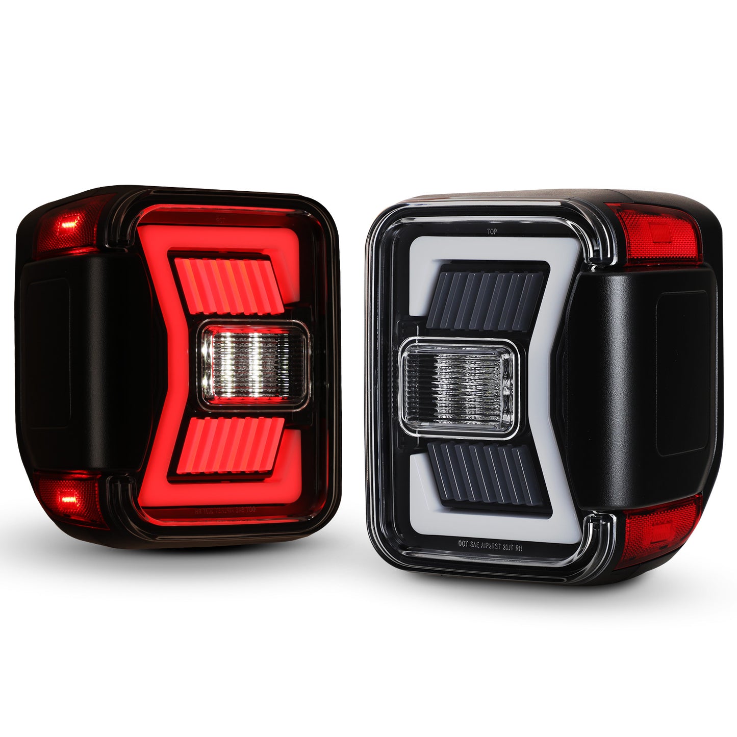 2018-2024 Jeep Gladiator JT LED Sequential Tail light - Gloss Black/Clear