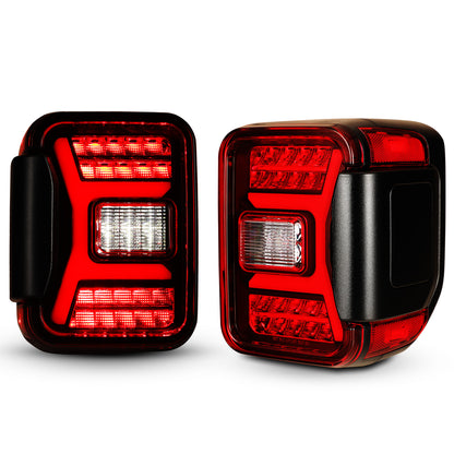 Luz trasera secuencial LED Jeep Gladiator JT 2018-2024 - Negro/Rojo