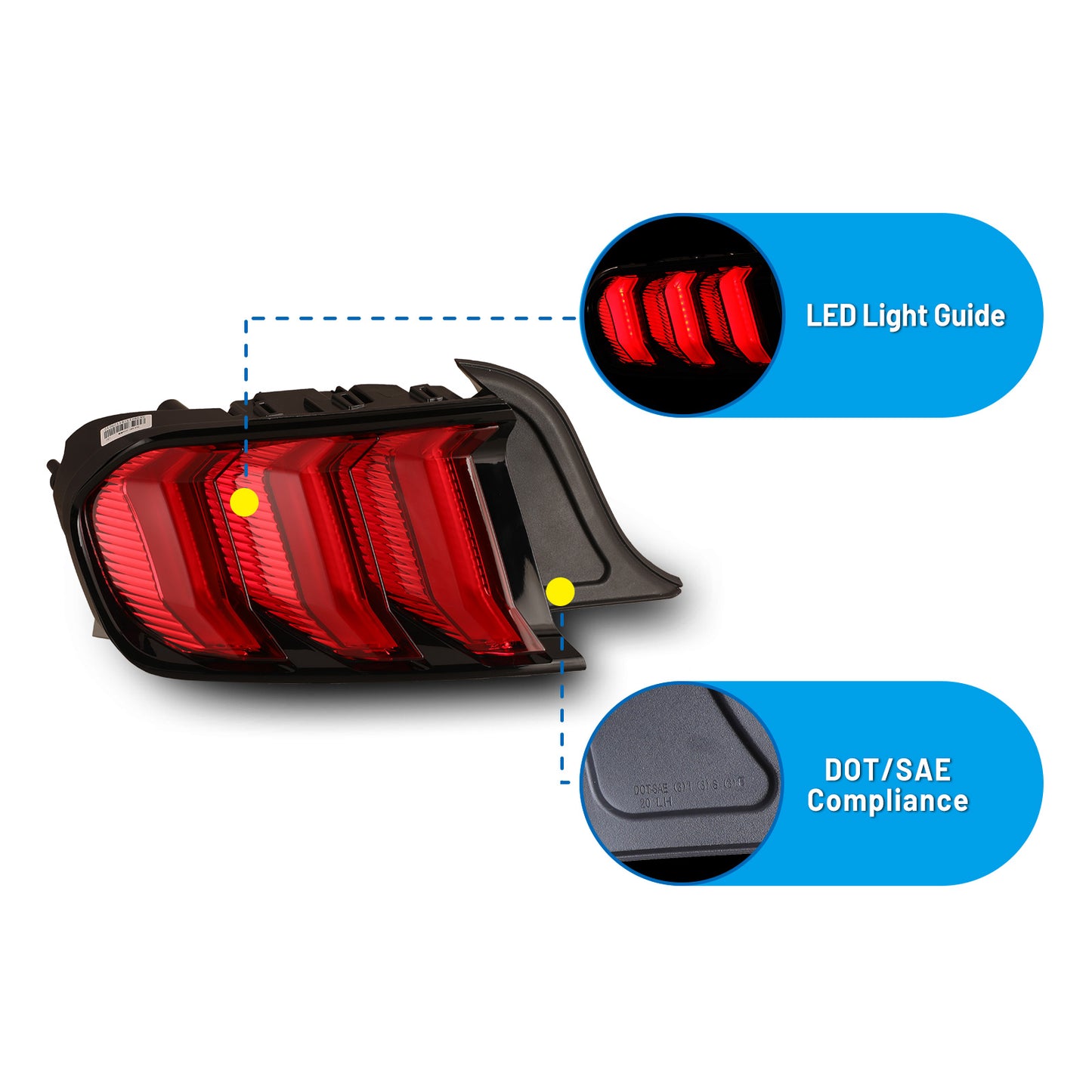 mustang led tail lights