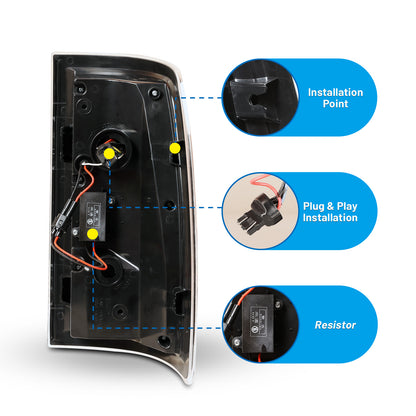 Feu arrière LED classique Dodge Ram 1500 2500 3500/2019-2023 Ram 1500 2009-2023