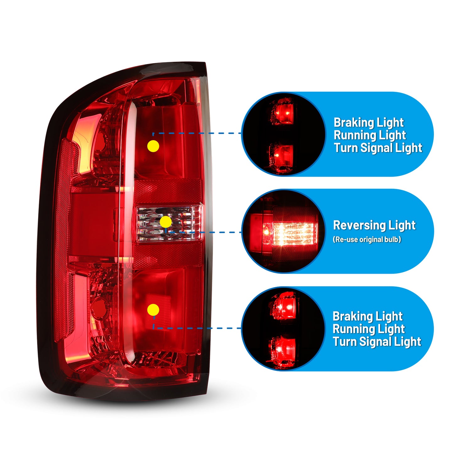 2018 chevy colorado tail light assembly 