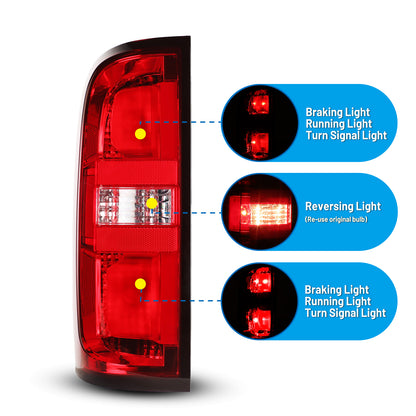 red tint tail lights
