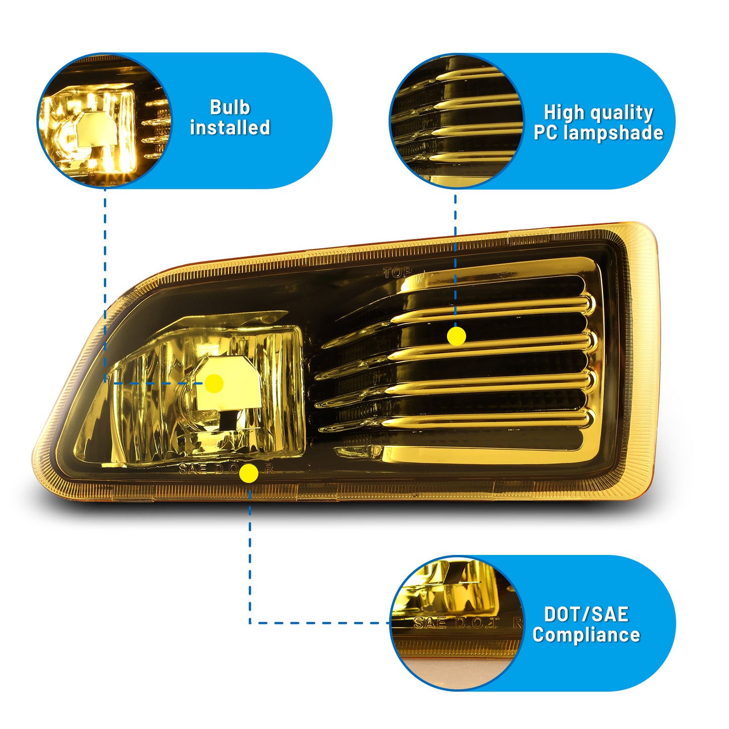 Luz antiniebla Scion TC 2005-2010, amarilla