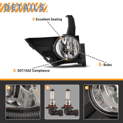 Feux antibrouillard Honda C-RV 2005-2006 - Transparents