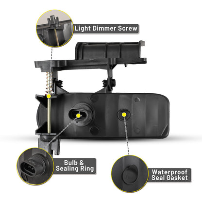 1999-2002 Chevy Silverado/2000-2006 Chevy Suburban/2000-2006 Chevy Tahoe Feux antibrouillard – Transparent