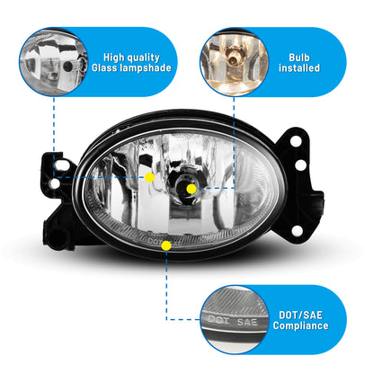 Feu antibrouillard Mercedes-Benz 2006-2015 - Transparent