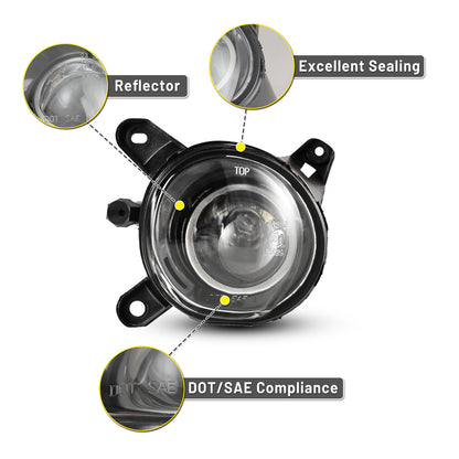 Luces antiniebla Volkswagen Passat 2001-2005, transparentes