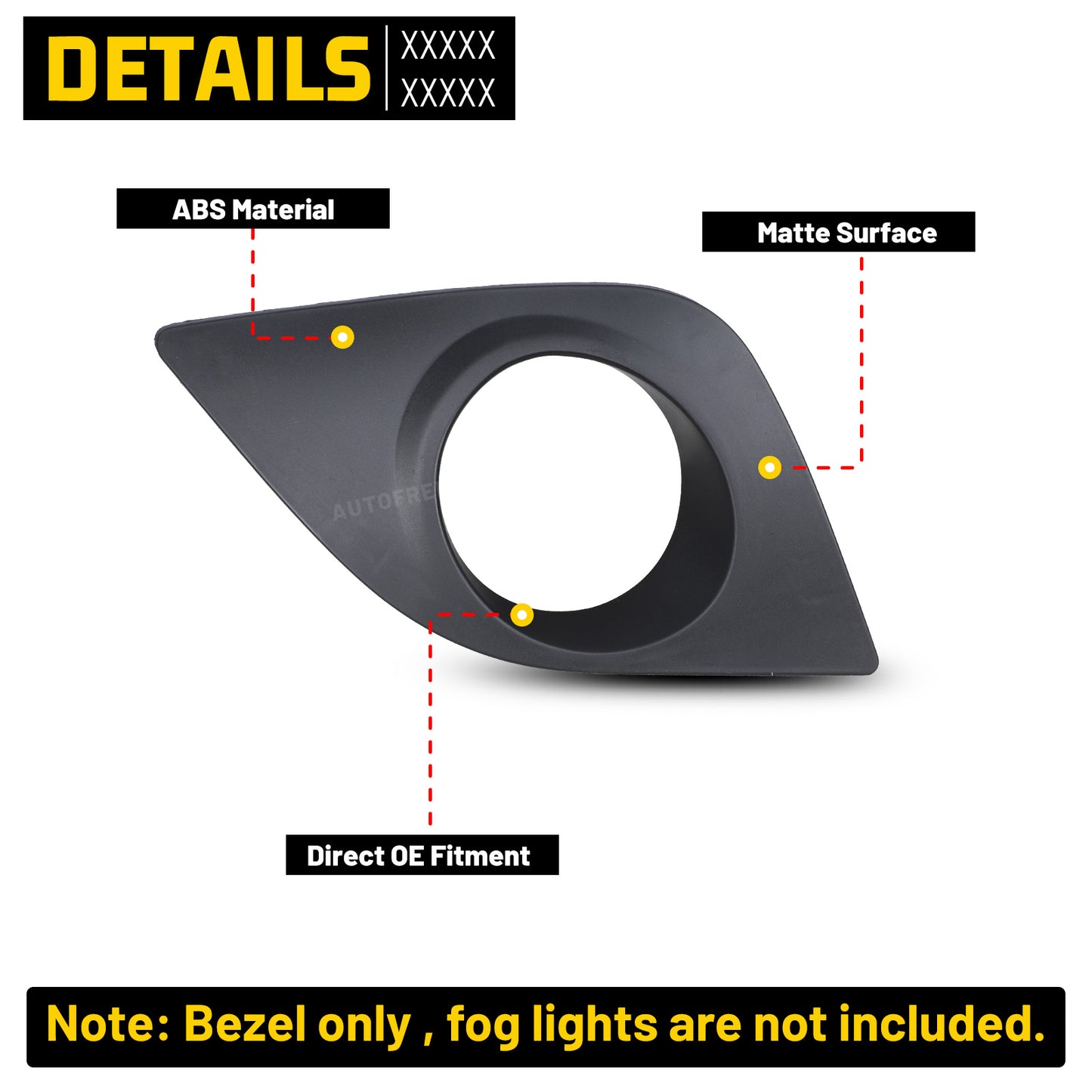 toyota corolla fog light cover
