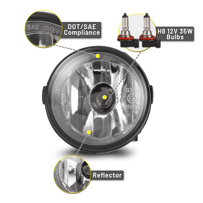 Phares antibrouillard Nissan et Infiniti - Transparents