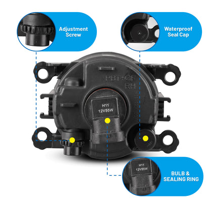 Luces antiniebla Subaru Impreza 2012-2016, transparentes