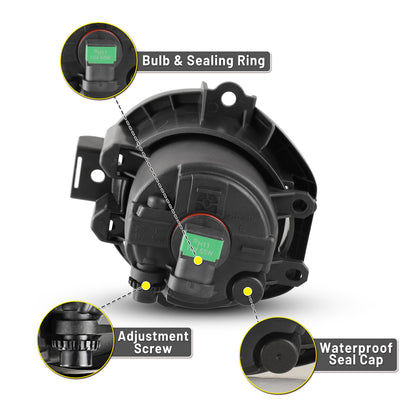 Feux antibrouillard Toyota Rav4 2006-2008 - Transparents