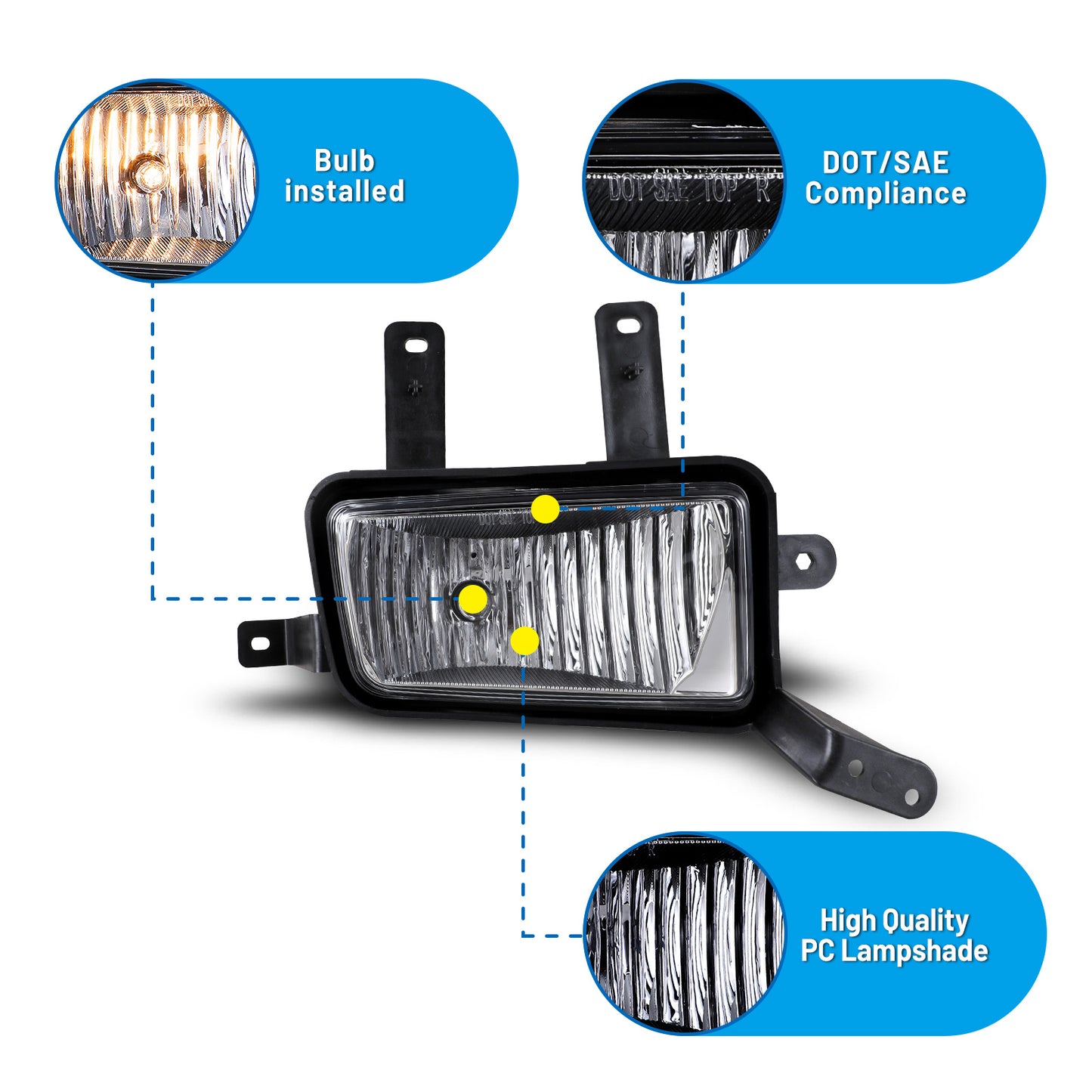 Luz antiniebla Chevrolet Tahoe/Suburban 2015-2020 - Transparente