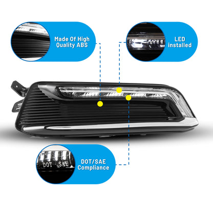 For 2014-2020 Chevrolet Impala DRL lights - Clear