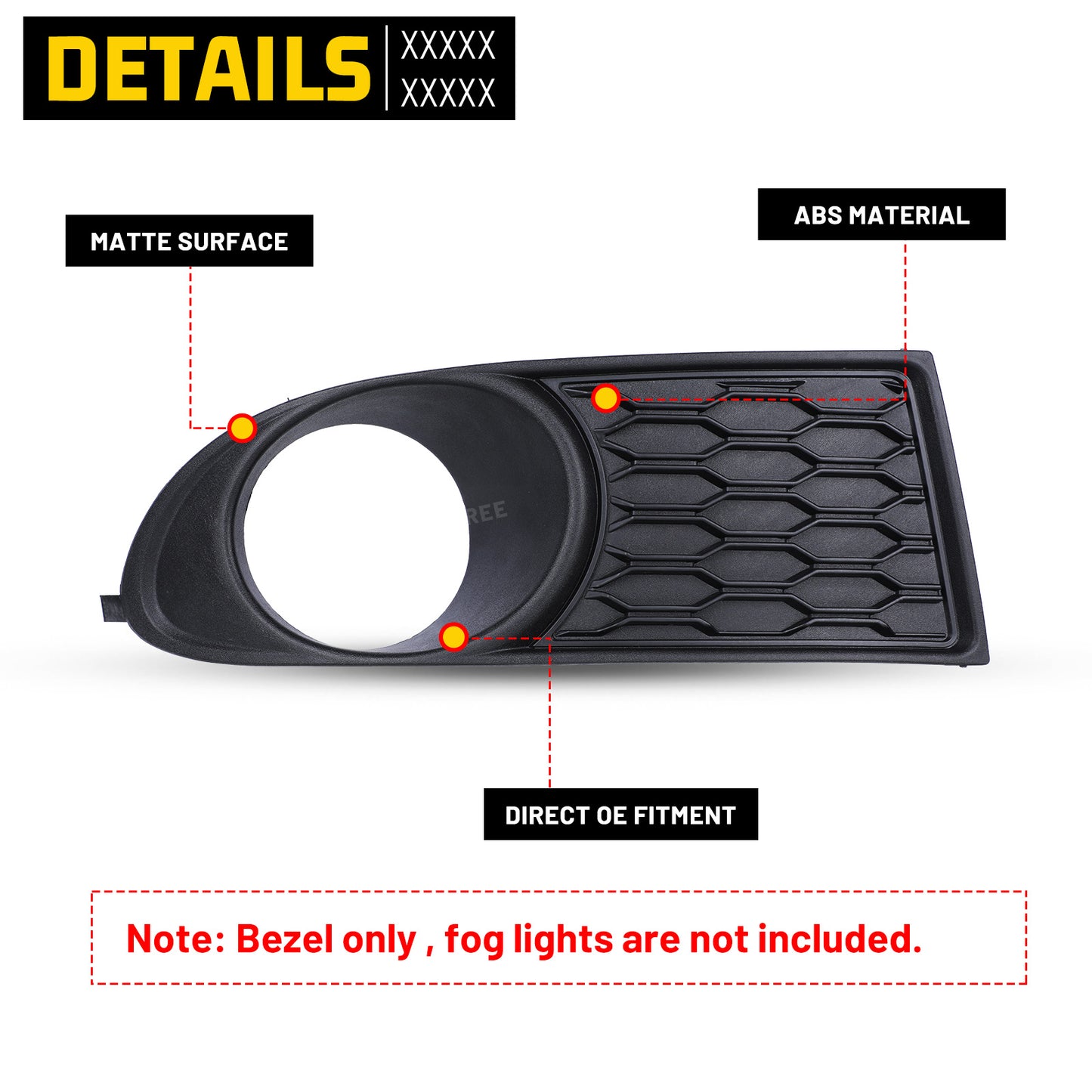 2014 dodge journey fog light cover
